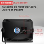 Enceintes bluetooth - haut - parleurs sans fil etanches pour ext�rieur - enceinte mural, plafond - avec ...