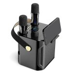 Enceinte bluetooth karaok� haute puissance, portable, st�r�o 360, caisson de basses sans fil avec double ...