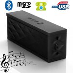 Enceinte bluetooth kit main libre appel smartphone lecteur carte micro sd noir + sd 8go yonis