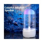 Enceinte bluetooth avec lumière d'ambiance méduse - led colorée, portable, sans fil, ambiance relaxante, ... Enceinte bluetooth avec lumière d'ambiance méduse - led colorée, portable, sans fil, ambiance relaxante, ...