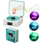 Enceinte bluetooth avec lumire, haut - parleur domestique, lecteur d'enregistrement en vinyle avec water ...