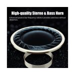 Enceinte bluetooth avec lumi�re led en forme de flamme, basses puissantes, appels mains libres, portable ...