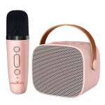 Enceinte bluetooth avec microphone portable autonomie 5 heures maxlife rose clair