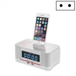 Enceinte bluetooth nfc avec radio - r�veil double alarme 10 w blanc yonis
