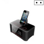 Enceinte bluetooth nfc avec radio - r�veil double alarme 10 w noir yonis