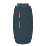 Enceinte bluetooth portable etanche ipx6 10 w avec eclairage led et fm vert yonis