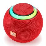 Enceinte bluetooth portable ext�rieure avec lumi�re led ambiance rouge puissante rouge yonis