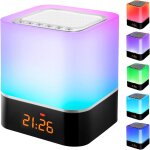 Enceinte bluetooth portable, lampe de chevet tactile avec 7couleur, haut - parleur bluetooth veilleuse, ...