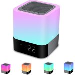 Enceinte bluetooth portable lumineuse haut - parleur bluetooth lampe de chevet led avec contrle tactile, ...