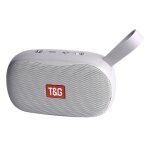 Enceinte bluetooth portable style tiss avec subwoofer aux tf usb fm argent yonis