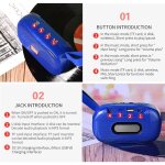 Enceinte bluetooth portable style tiss� avec subwoofer aux tf usb fm bleu yonis