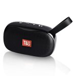 Enceinte bluetooth portable style tiss avec subwoofer aux tf usb fm noir yonis