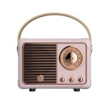 Enceinte bluetooth r�tro - audio sans fil compact au design vintage, bluetooth 5. 0, 2 � 4 heures d'autonomie ...