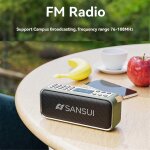 Enceinte bluetooth r�tro, mini - cha�ne st�r�o portable vintage, basses puissantes, son hd, appels mains ...