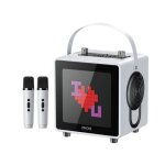 Enceinte bluetooth sans fil avec caisson de basses 15 w et microphone blanc yonis