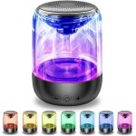 Enceinte bluetooth sans fil avec jeu de lumi�re led, 12 heures d'autonomie, design compact, connectivit� ...