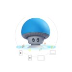 Enceinte champignon bluetooth pour wiko view 2 plus smartphone ventouse haut - parleur micro mini - bleu ...