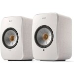Enceinte connect�e hifi kef lsx 2 blanc coton vendues par paire