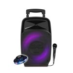 Enceinte dj karaok idance groove 220 de 100w - lecteur usb, bluetooth - autonome sur batterie - led ...