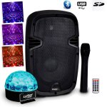 Enceinte dj sono autonome 8 / 20cm 300w usb / sd / bt + micro vhf hybrid8vhf - bt + sixmagic rvb Enceinte dj sono autonome 8 / 20cm 300w usb / sd / bt + micro vhf hybrid8vhf - bt + sixmagic rvb