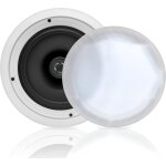 Enceintes de graves moyens 20, 3 cm a 2 voies - système d'enceinte murale / plafond avec système de woofer, ... Enceintes de graves moyens 20, 3 cm a 2 voies - système d'enceinte murale / plafond avec système de woofer, ...
