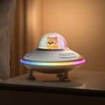 Enceinte haut parleur bluetooth veilleuse sans fil port cl usb / aux / tf carte veilleuse petite enceinte ...