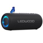 Enceinte hifi autonome 100w ledwood xs100, effet led, buetooth usb, tws, ipx5, assistant vocal, 10w rms, ...