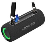 Enceinte hifi autonome 200w ledwood xs200, effet led, buetooth, fm, ipx5, assistant vocal, 20w rms, 2000mah ...