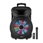 Enceinte mobile amplifi�e 800w 15'' � leds rvb usb / bt / sd / fm party15 sa50532a