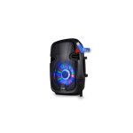 Enceinte mobile amplifi�e ibiza party7 - led 8  300w � leds rvb usb / bluetooth / fm / sd / micro + cl� ...