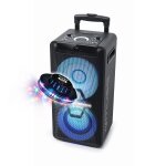 Enceinte - muse m - 1920dj - avec batterie, 300 w, cd, bluetooth et effets lumineux (usb, aux, tlcommande) ...