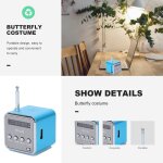 Enceinte numrique portable sans fil etanche avec radio, carte sd et port de disque flash usb