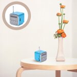 Enceinte numrique portable sans fil tanche avec radio, carte sd et port de disque flash usb