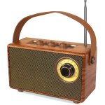 Enceinte portables bluetooth rtro mit radio fm vintage, haut - parleur sans fil vintage mit bois poste ...