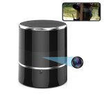 Enceinte portable camra espion 1080p 5mp mouvement ir enceinte wifi bluetooth + sd 128go yonis