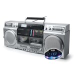 Enceinte portable hifi 80w muse m - 380 gbs ghetto blaster enregistreur de cassette cd radio fm bluetooth ...