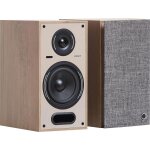 Enceinte sans fil hi - fi elipson horus 6b active bt phono bois clair (la paire)