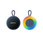 Enceinte sans fil portable remax avec lumires 3. 6w - noir - bleu