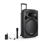 Enceinte sono portable 15 800w - usb / bt / rec + 2 micros vhf - ibiza sound port15vhf - bt Enceinte sono portable 15 800w - usb / bt / rec + 2 micros vhf - ibiza sound port15vhf - bt