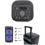 Enceinte sono portable - gofun - 200w - bluetooth - karaoke - led multicolore