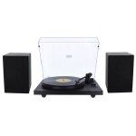 Enova vision2 set bl - platine vinyle + enceintes hifi usb / bluetooth - noire Enova vision2 set bl - platine vinyle + enceintes hifi usb / bluetooth - noire