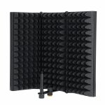 Enregistrement en studio de bouclier d'isolation de microphone pliable rglable  3 plaques