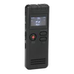 Enregistreur vocal 8 go digital usb professional dictaphone audio avec lecteur wav mp3, noir