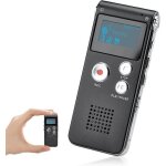 Enregistreur vocal numrique - covvy - 16 go - lecteur mp3 - activ par la voix - portable