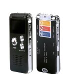 Enregistreur vocal numrique usb, dictaphone numrique, mmoire flash intgre de 8 go (noir)