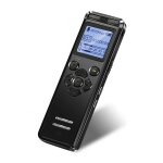 Enregistreur vocal numrique v36 , grand cran lcd 1. 4 pouces, lecteur mp3 avec muf, microphones pour ...