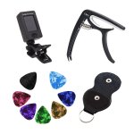 Enrouleur de cordes numrique et acoustique, accordeur de guitare portable, capo combo, ukulele universel, ...