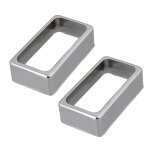 Ensemble de 2 housses de micro humbucker de style ouvert pour guitare electrique - nickel