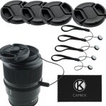 Ensemble de 4 caches pour objectif avec pincement central pour nikon, canon, sony et autres appareils ... Ensemble de 4 caches pour objectif avec pincement central pour nikon, canon, sony et autres appareils ...