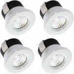Ensemble de 4 mini spots led downlight 3w blanc chaud, d'un mini - projecteur  led pour armoire, clairage ...